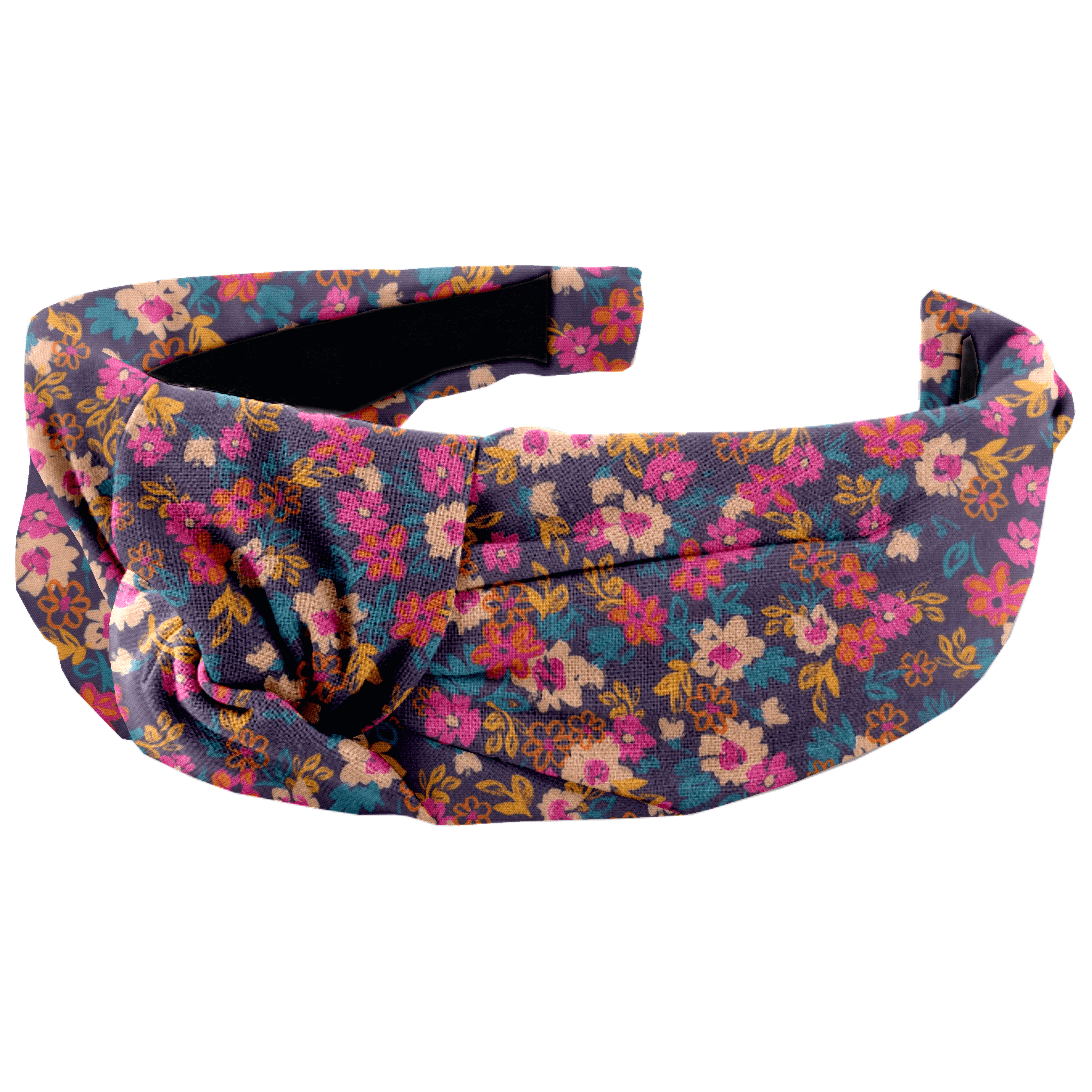 Serre-Tête Large Croisé Hippie Fleurie