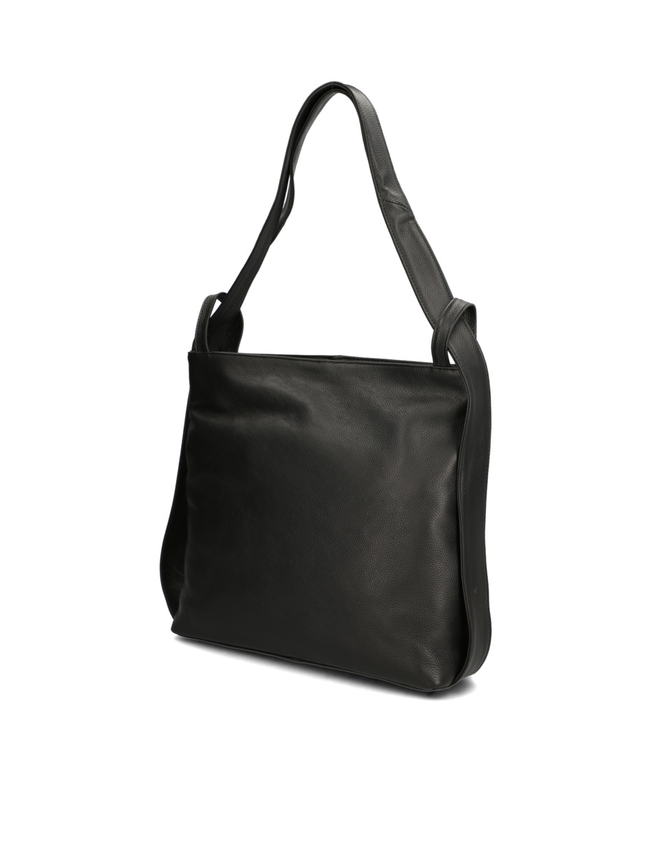 Glattleder Hobo Bag
