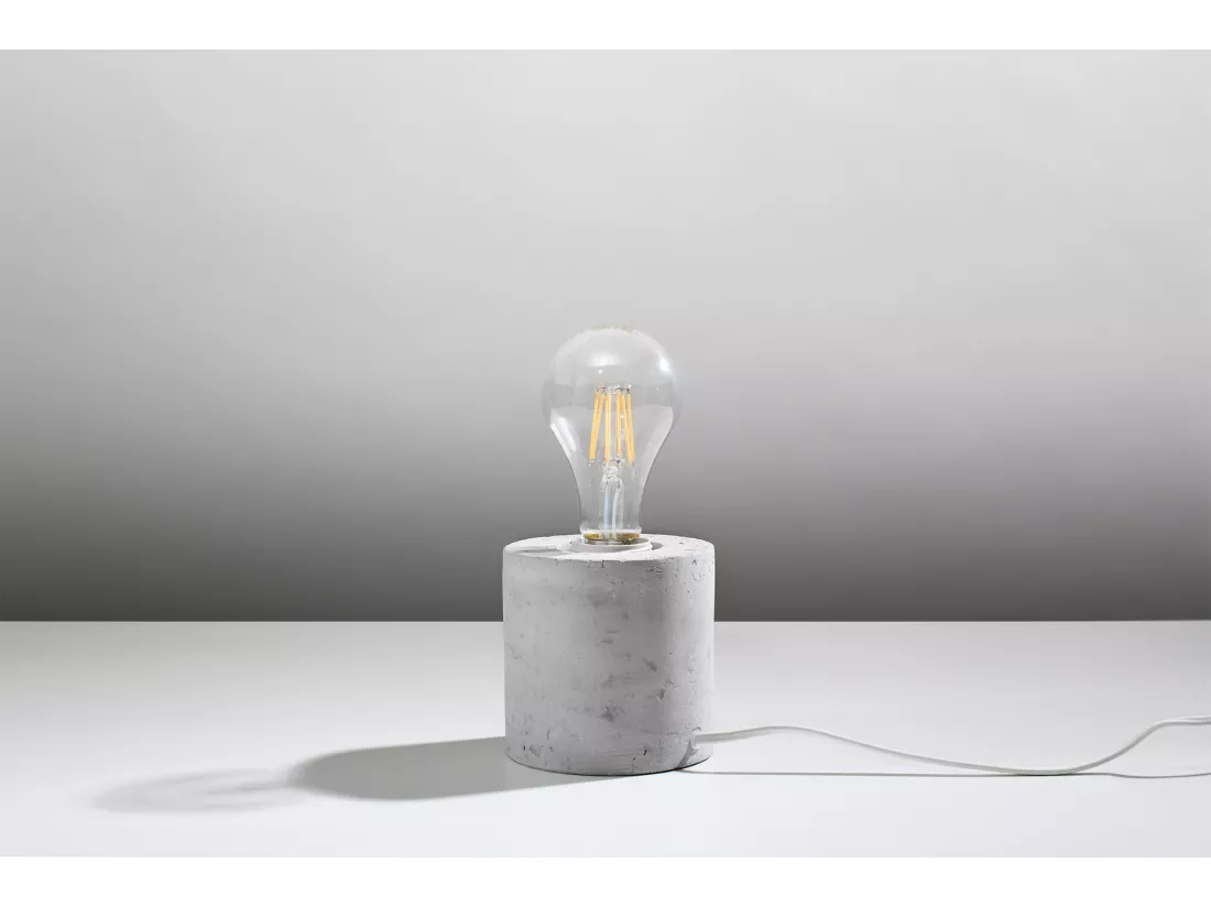 Sollux SALGADO Lampe à poser Gris E27