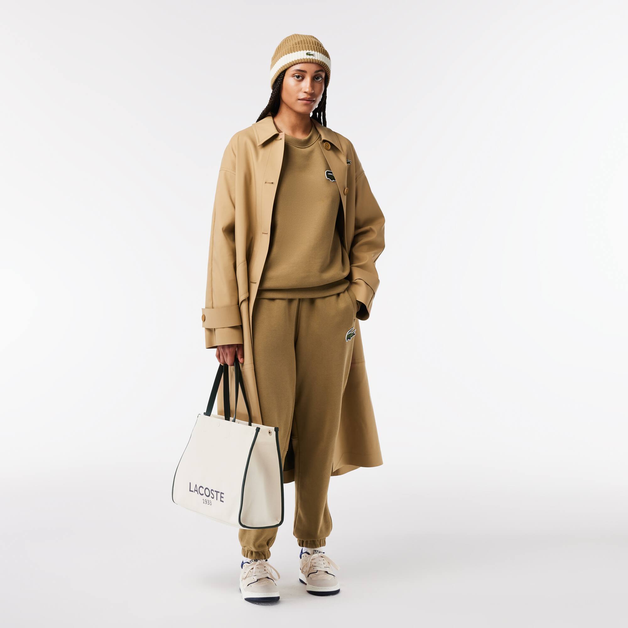 Unisex LACOSTE Jogger-Sweatshirt mit Krokodil-Aufnäher Sweatshirts - Braun - Lacoste - Unisex