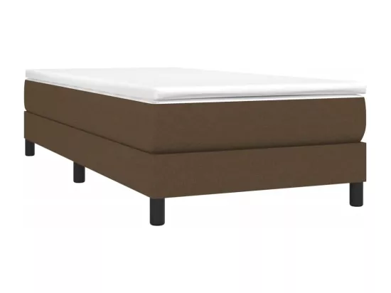 Sommier à lattes de lit Marron foncé 90x200 cm Tissu