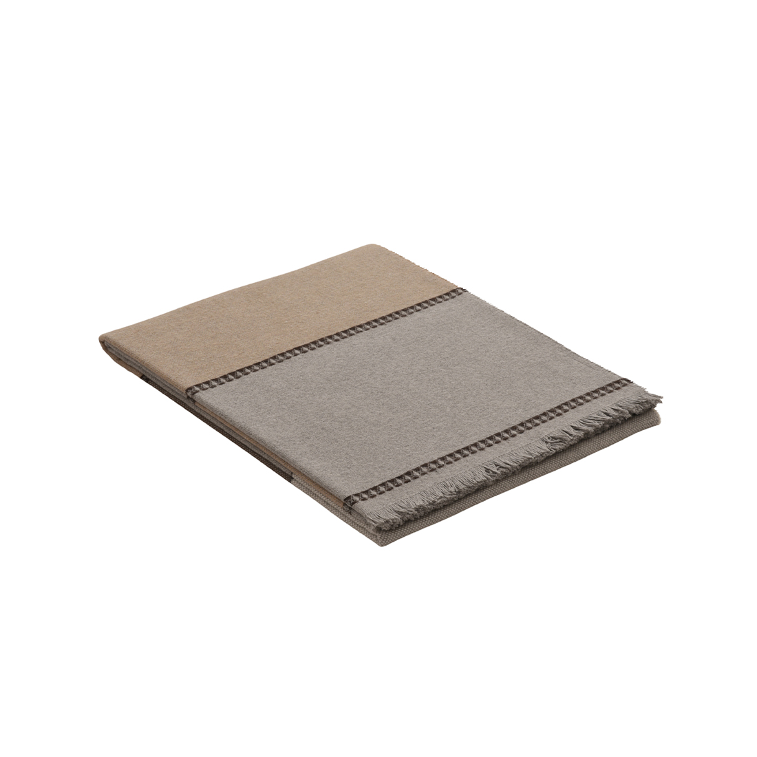 Eskimo In- und Outdoor Decke Alvega 130 x 170 cm beige / grau / weiss