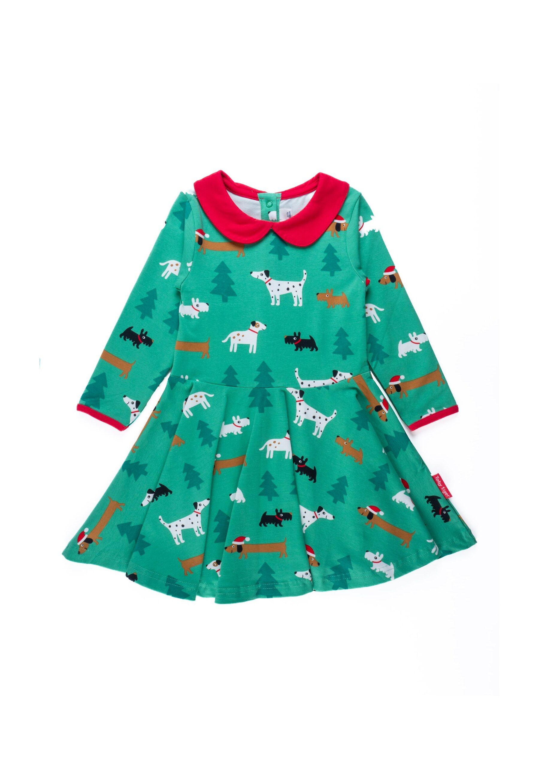 Toby Tiger Baumwollkleid mit Skater Schnitt und 