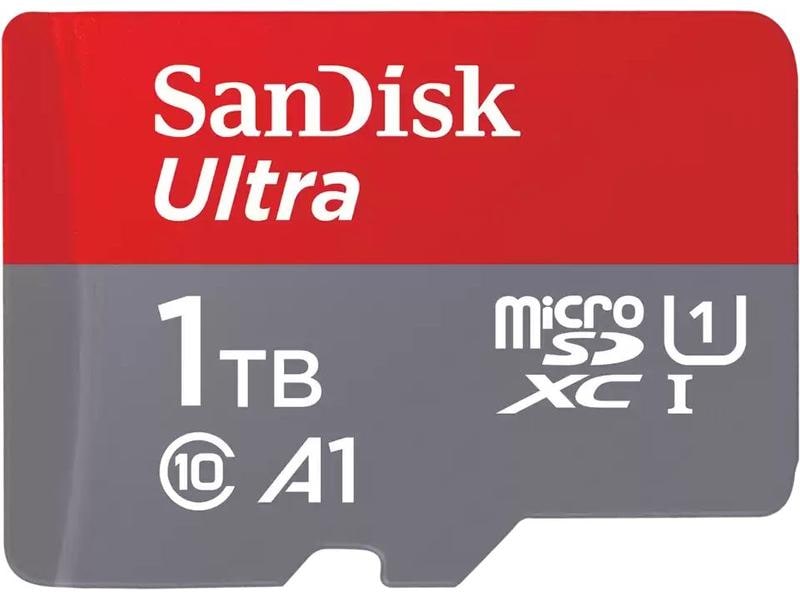 SanDisk microSDXC-Karte Ultra 1000 GB Zuverlässige und schnelle Speicherkarte für die Aufnahme von HD-Videos