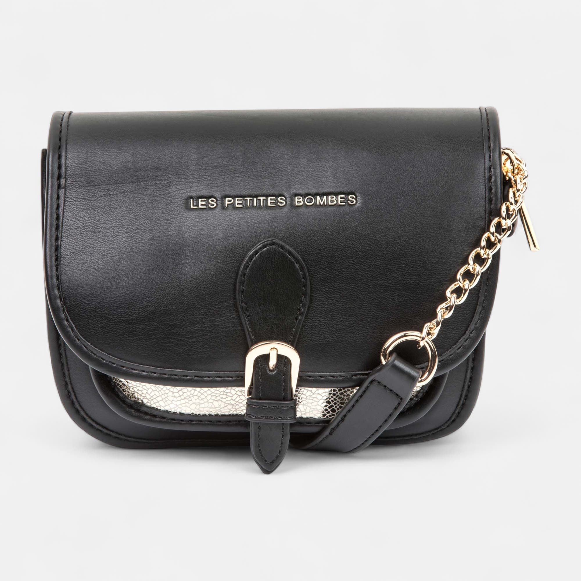 Sac bandoulière or
