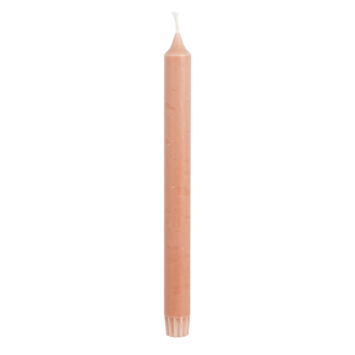 Dinerkaars stearine roze 6 stuks - h24xd2,2cm