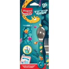 PICNIK Set de couverts JUNGLE FEVER, 3 pièces, bleu