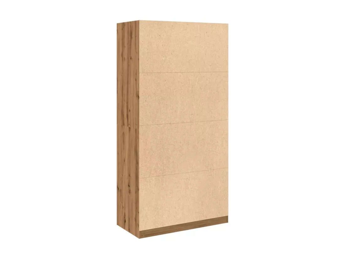 Garde-robe chêne artisanal 100x50x200 cm bois d'ingénierie