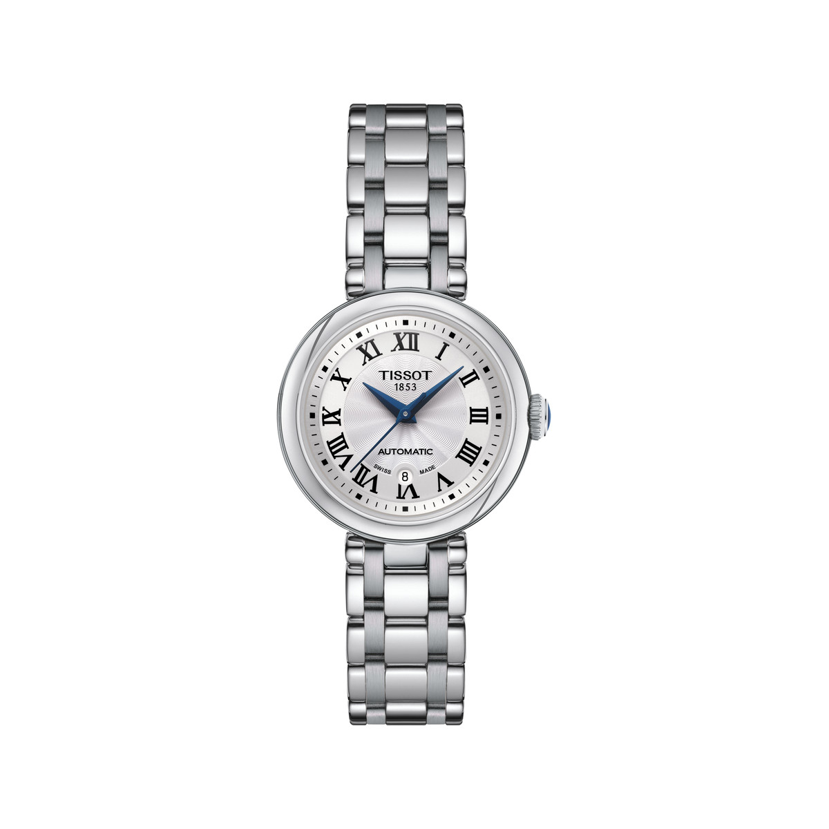 Montre TISSOT T-lady femme automatique, bracelet acier inoxydable gris