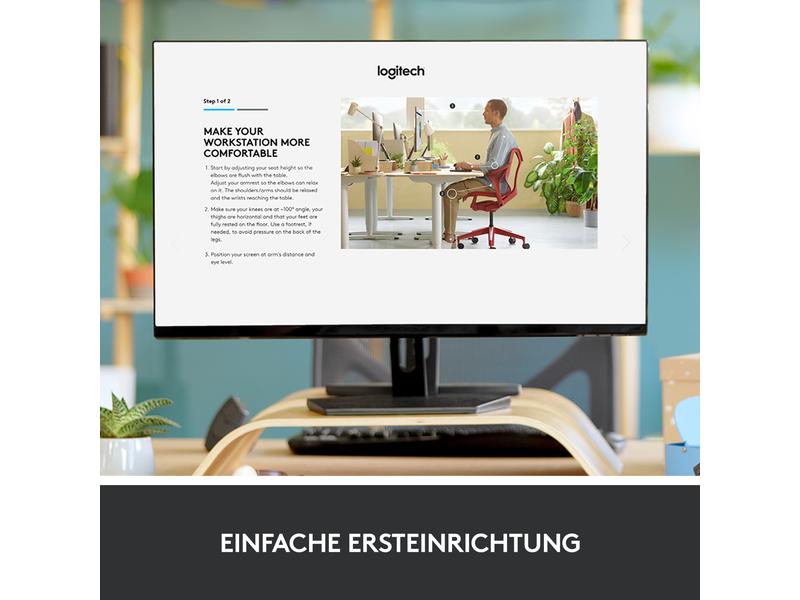 Logitech Tastatur Ergo K860 Ergonomische und kabellose Tastatur