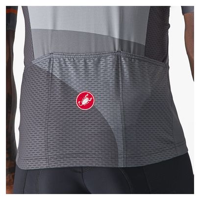 Maillot Manches Courtes Castelli Orizzonte Gris