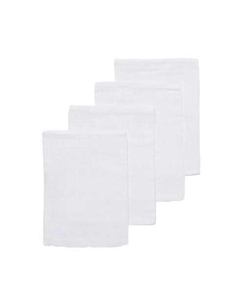4 gants de toilette hydrophiles