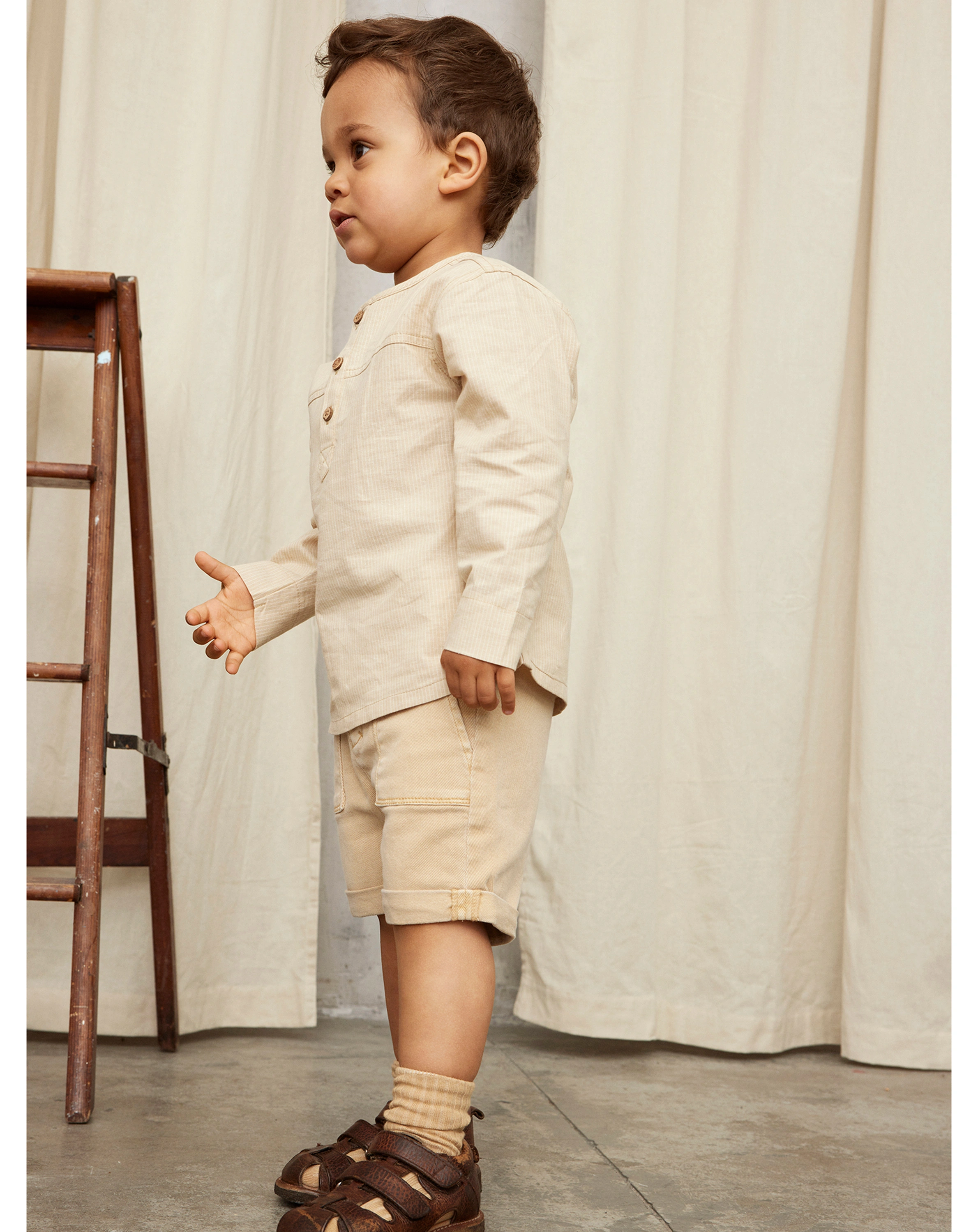 Boxy-Shirt NMMDIDRIK gestreift in turtledove