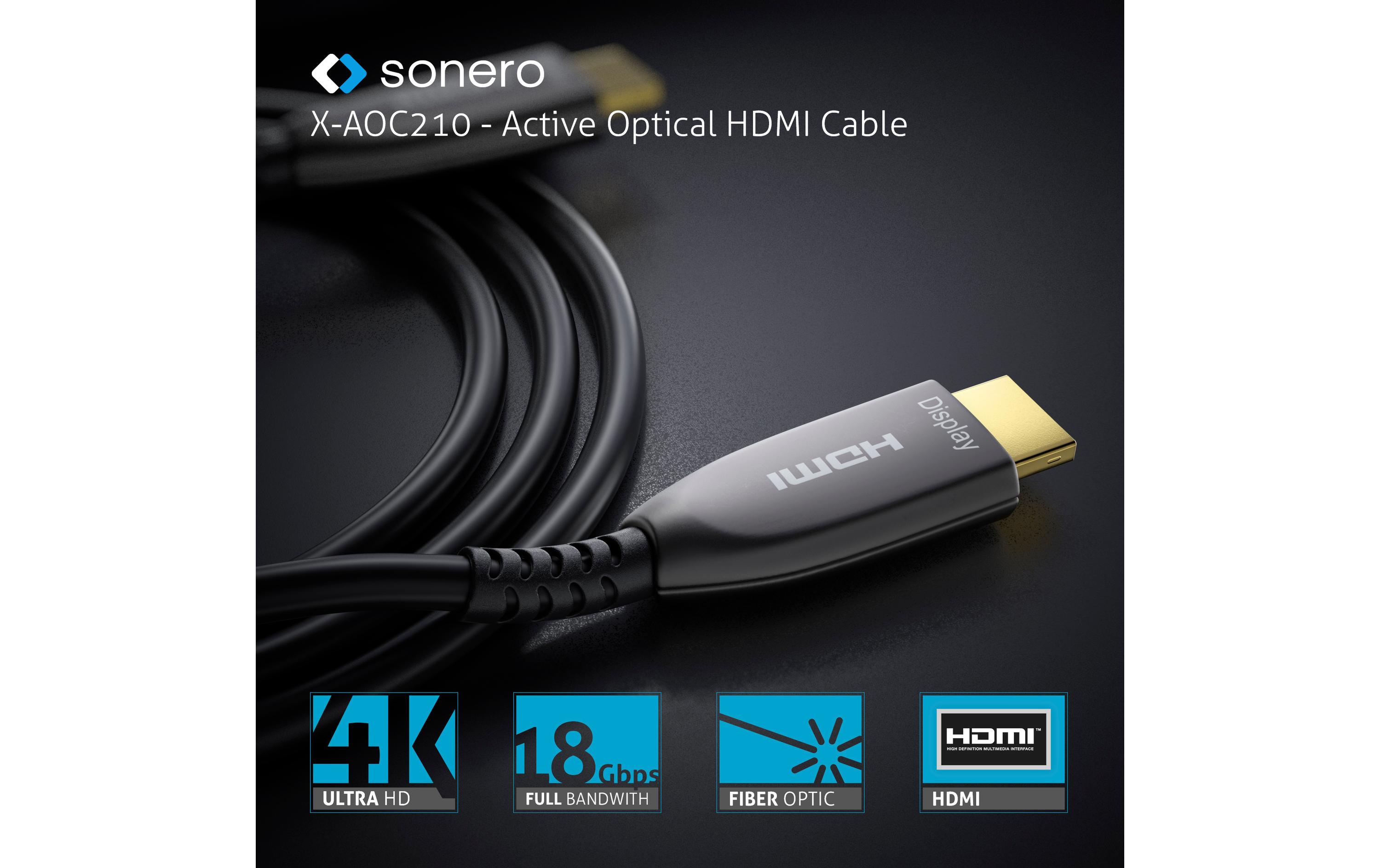 Kabel Premium Zert. Aktiv HDMI 30 m<br>Zertifiziertes Premium Aktiv HDMI Kabel, 4K UHD, HDR, 18Gbps
