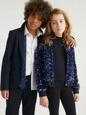 Jaqueta Varsity Relaxed com Paetês