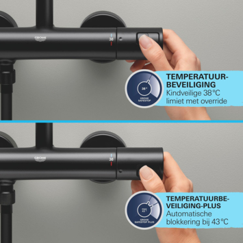 Grohe douchekraan Precision Start mat zwart