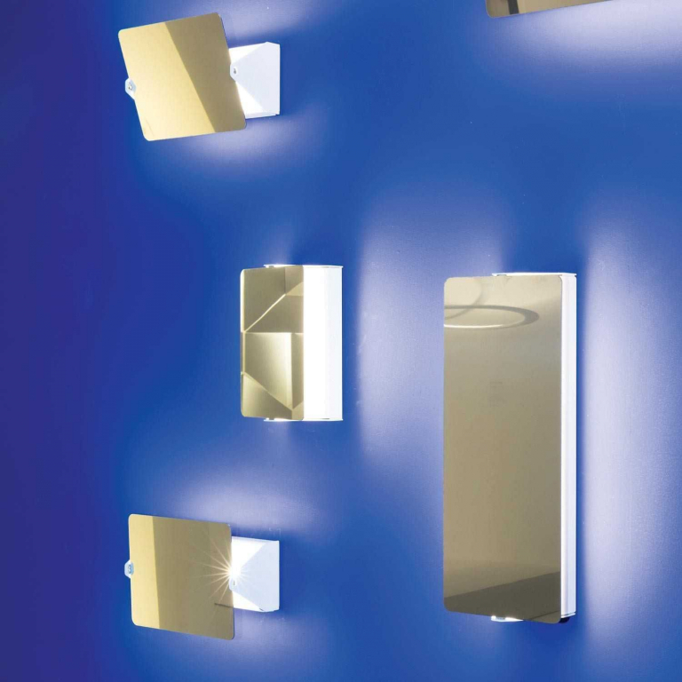 Nemo Applique à Volet Pivotant wandlamp LED double wit/naturel geanodiseerd