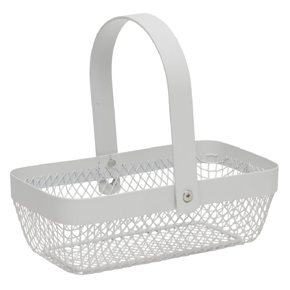 Panier en métal noir ou blanc