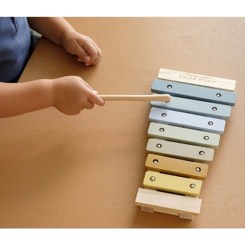 Xylophone en bois Bleu - LITTLE DUTCH