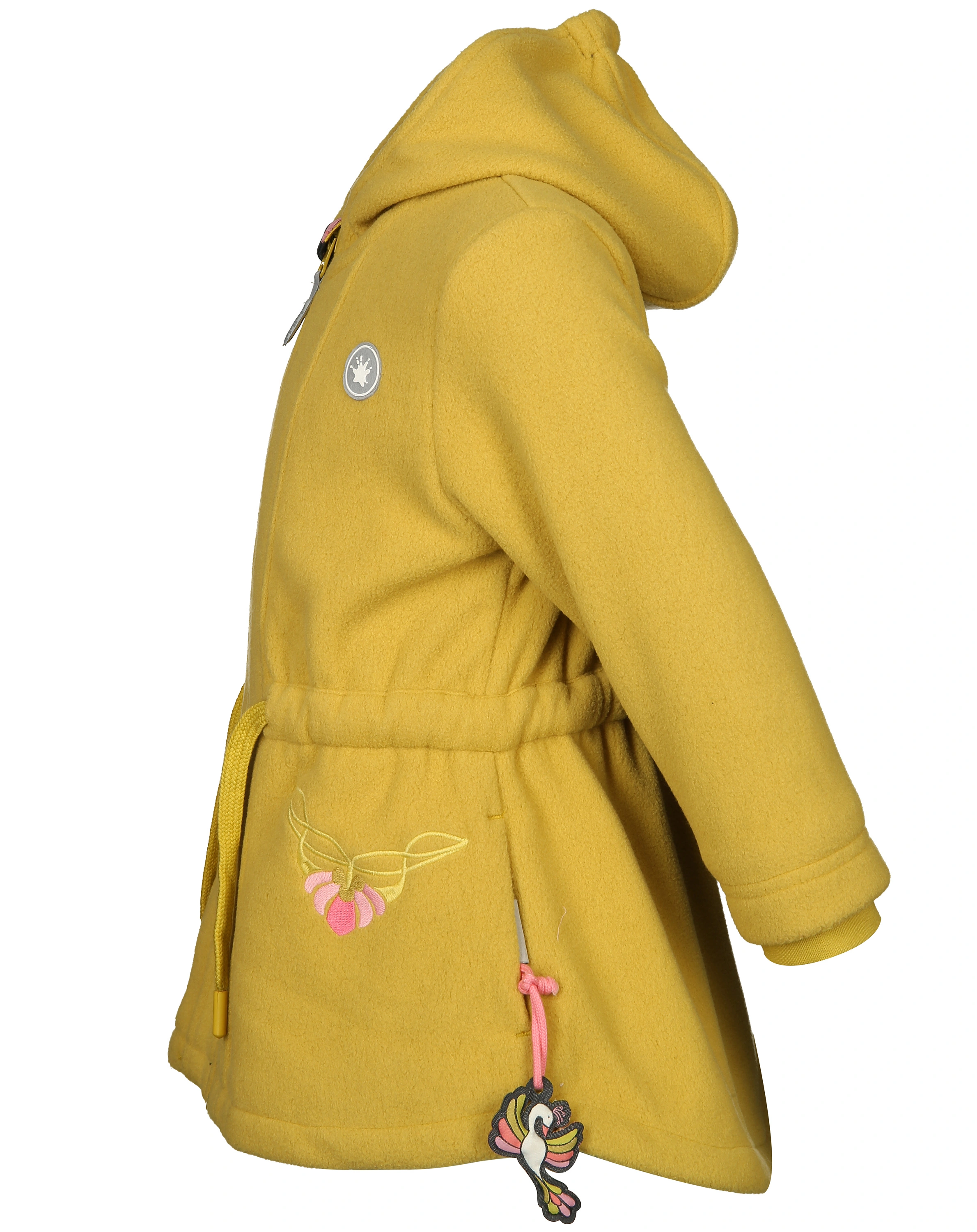 Fleece-Mantel SCHWAN gefüttert in gelb