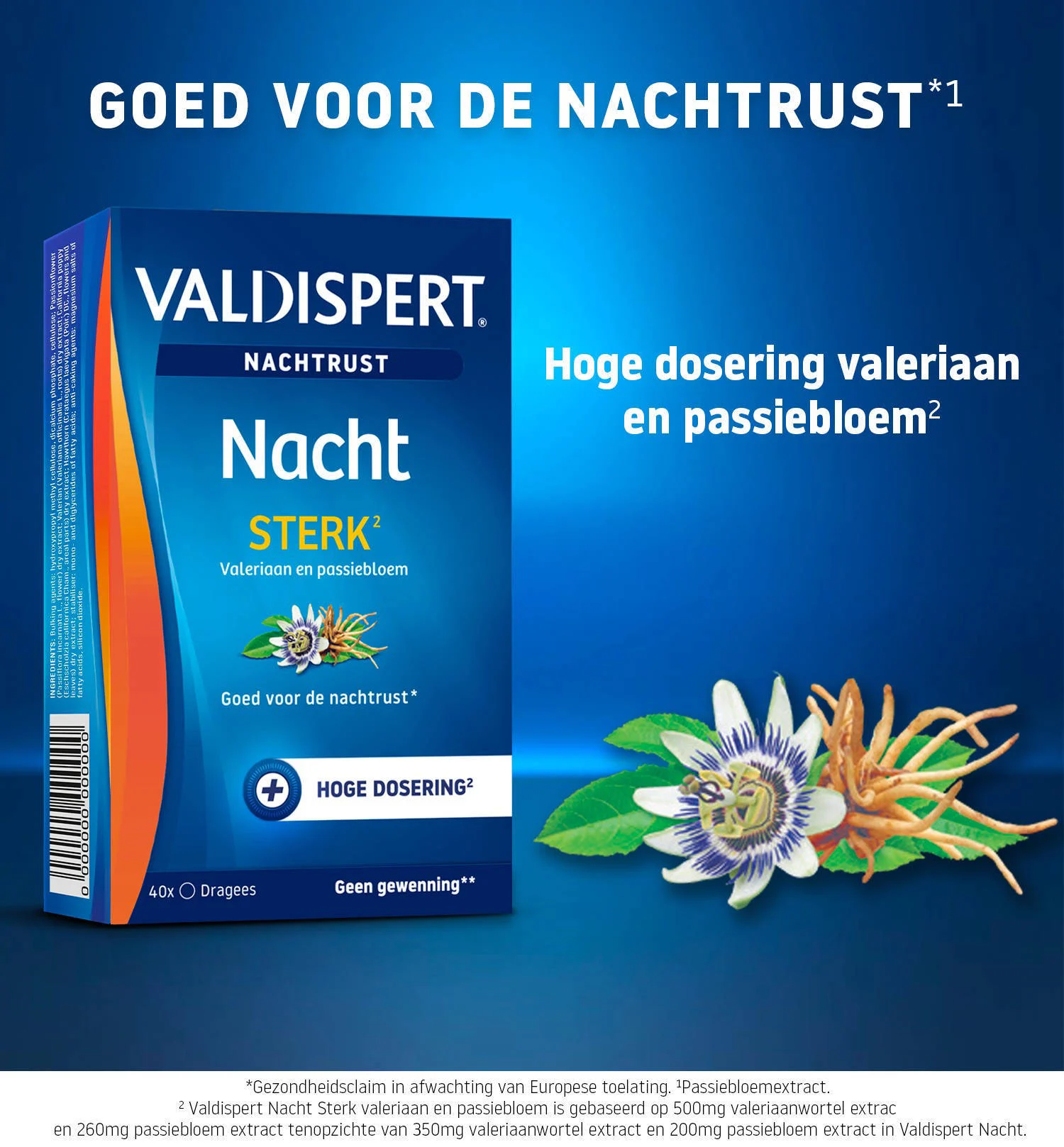 Valdispert Nacht Sterk - 40 tabletten