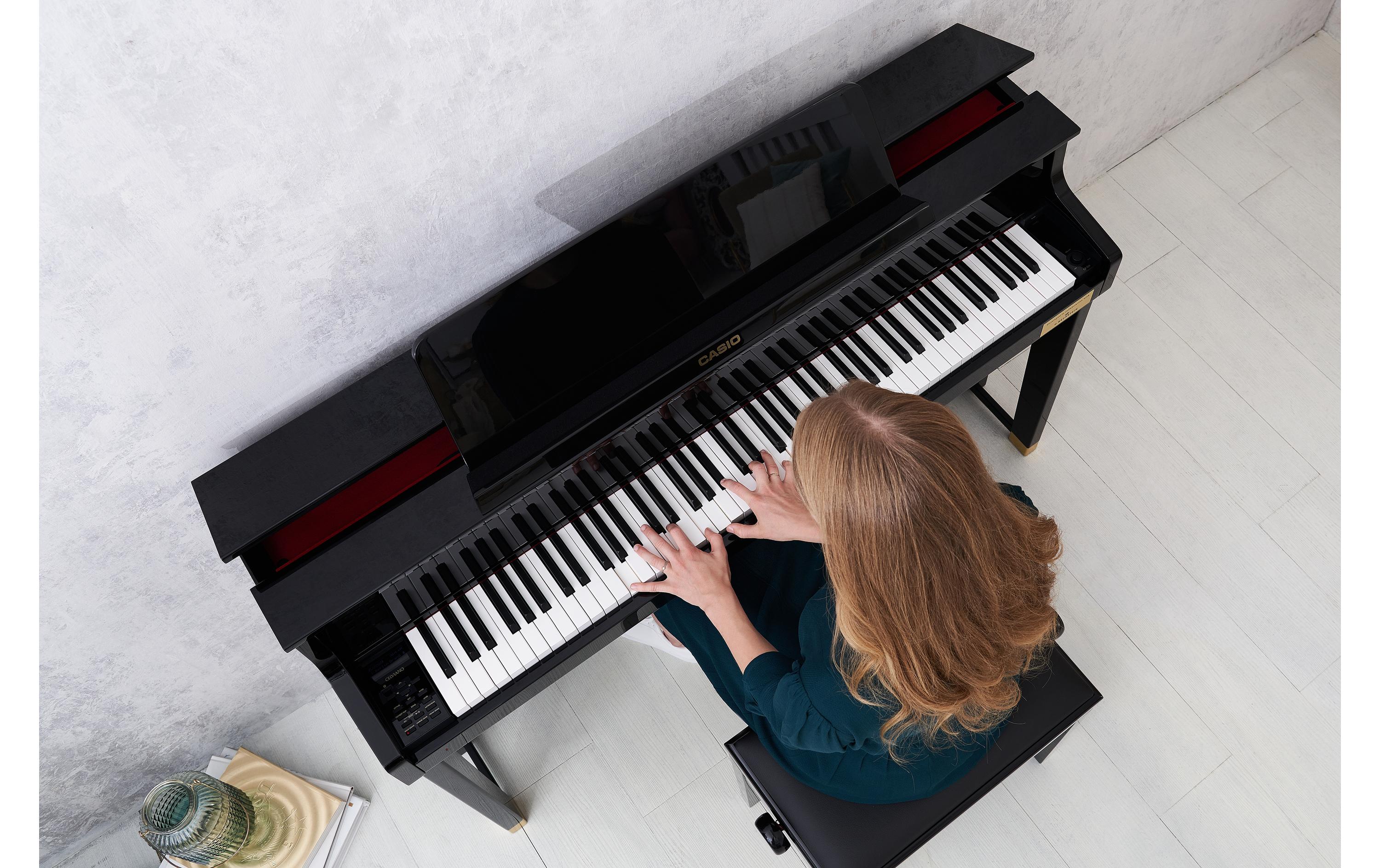 E-Piano CELVIANO Grand Hybrid GP-510BP Schwarz, poliert<br>E-Piano mit gewichtetem Natural-Grand-Hammer-Action-Keyboard mit 88 Tasten