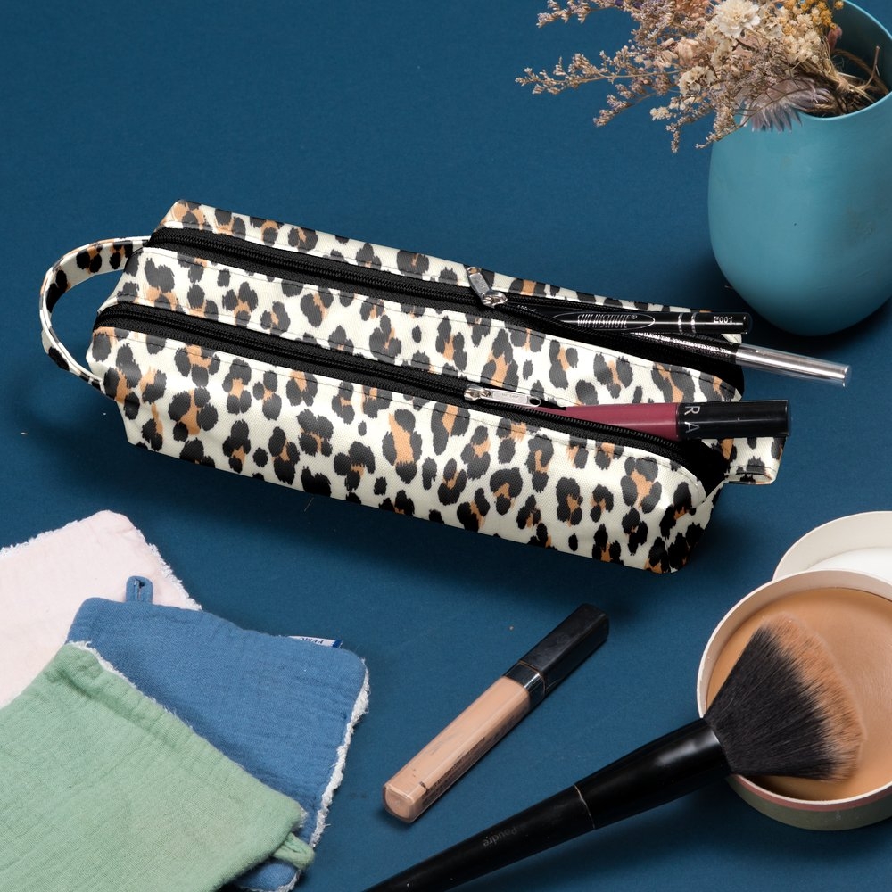 Trousse Double Compartiment Leopard