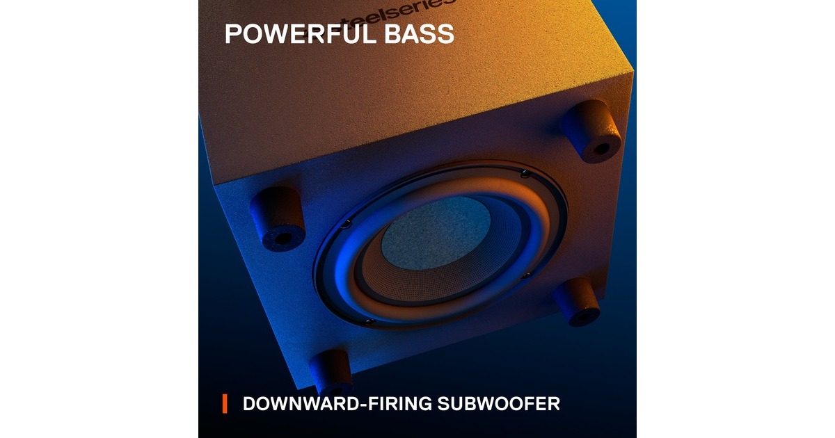 SteelSeriesArena 7 luidspreker  (Zwart, Bluetooth, 3.5 mm jack connector, optische aansluiting)