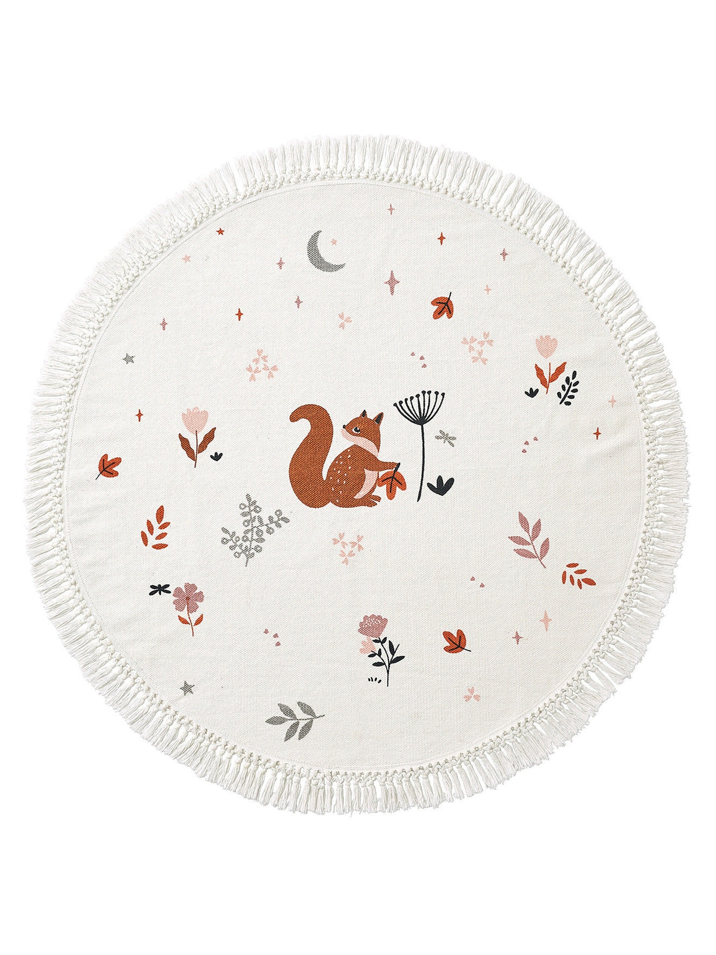 Vertbaudet Kinderzimmer Teppich NATURPRINZESSIN wollweiß