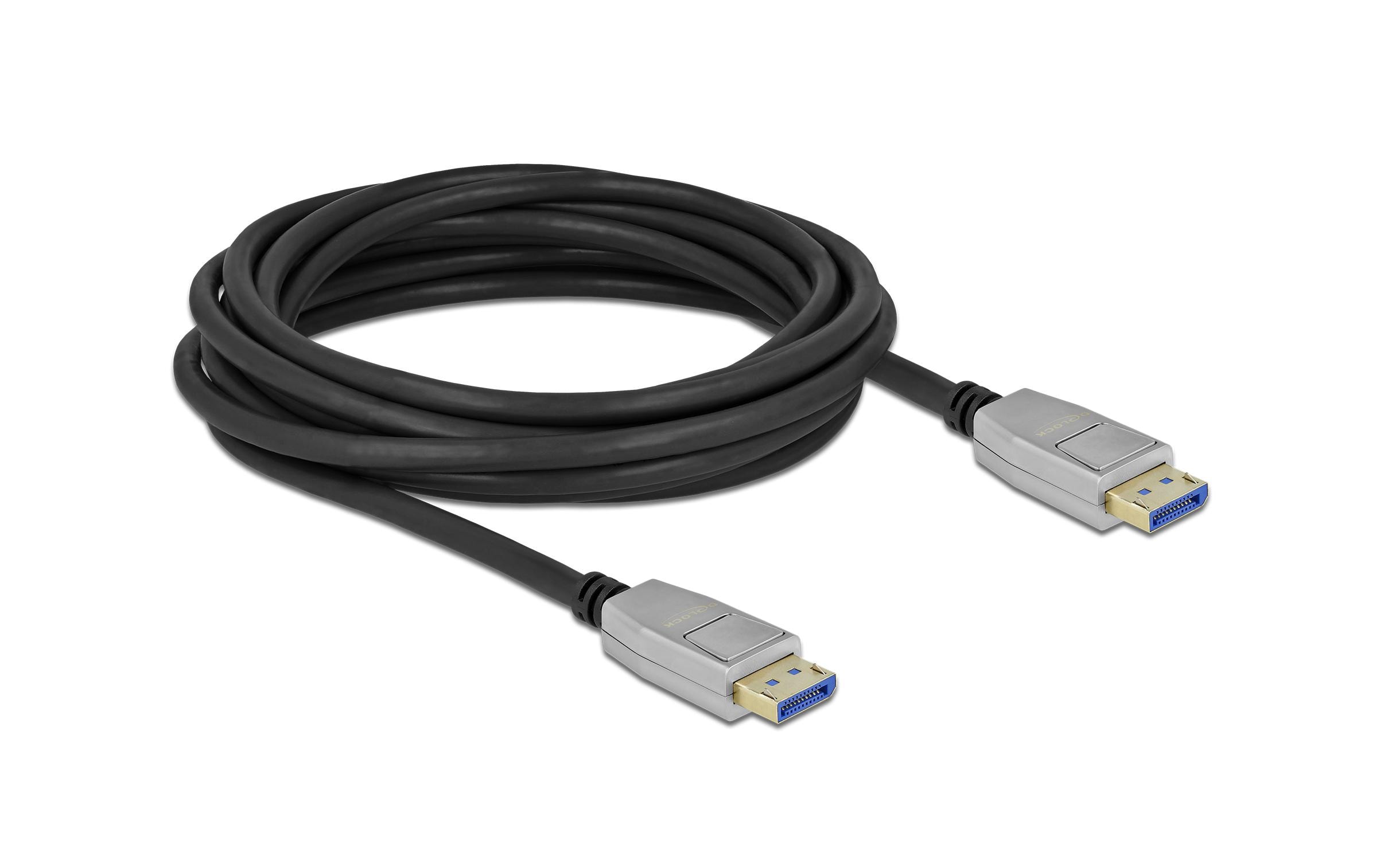 Kabel 8K 60Hz, 54Gbps DisplayPort - DisplayPort, 5 mDelock DisplayPort Kabel 8K 60 Hz 40 Gbps 5 m