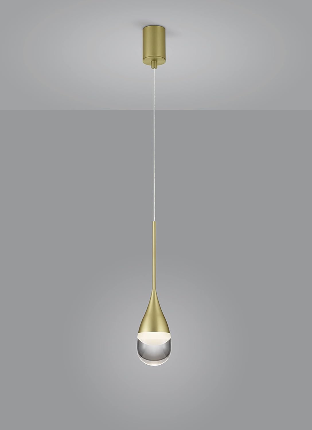 Helestra Deep Pendelleuchte LED 1-flammig, gold matt