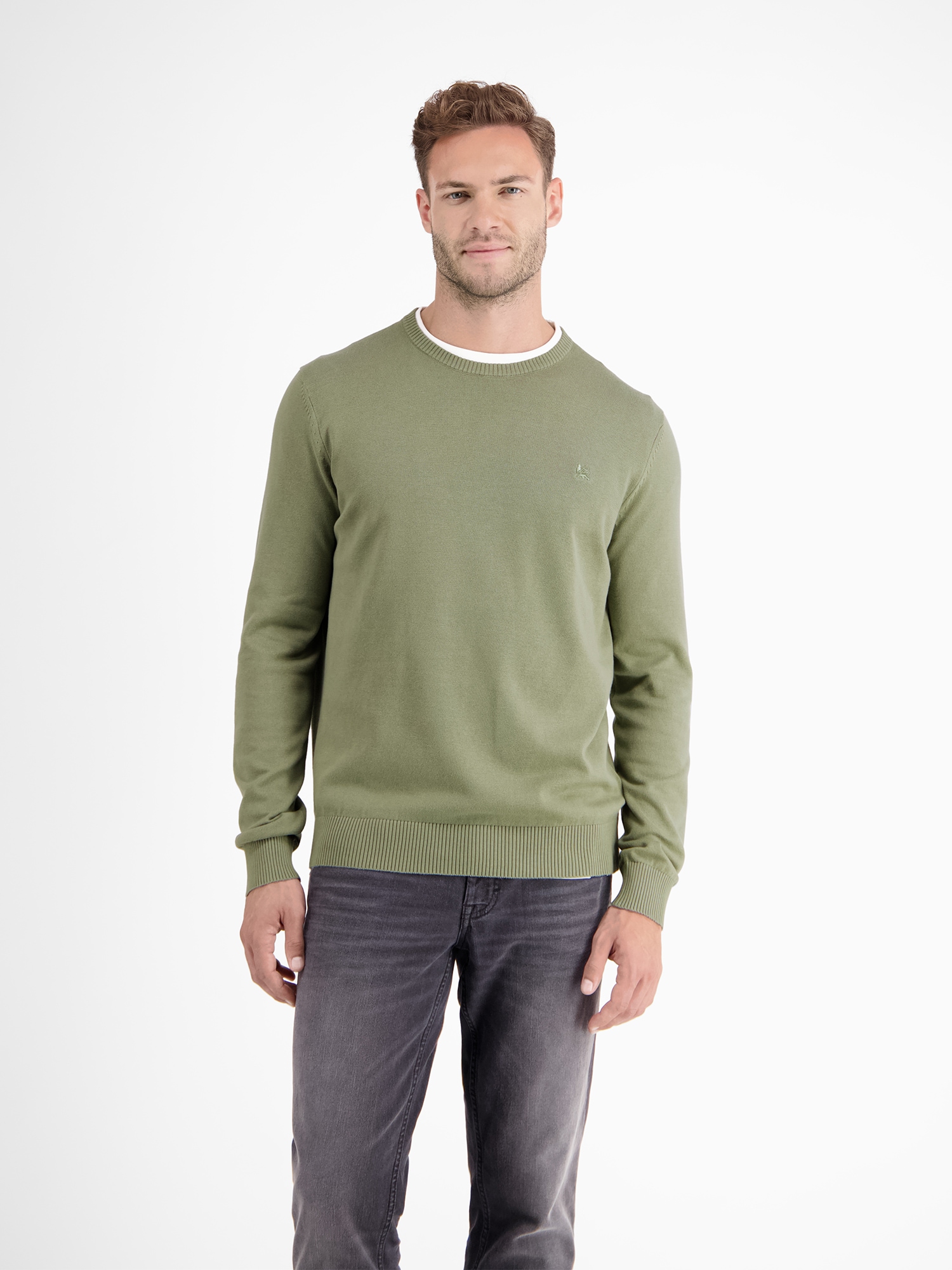 LERROS Strickpullover »LERROS Crewneck Strickpullover«