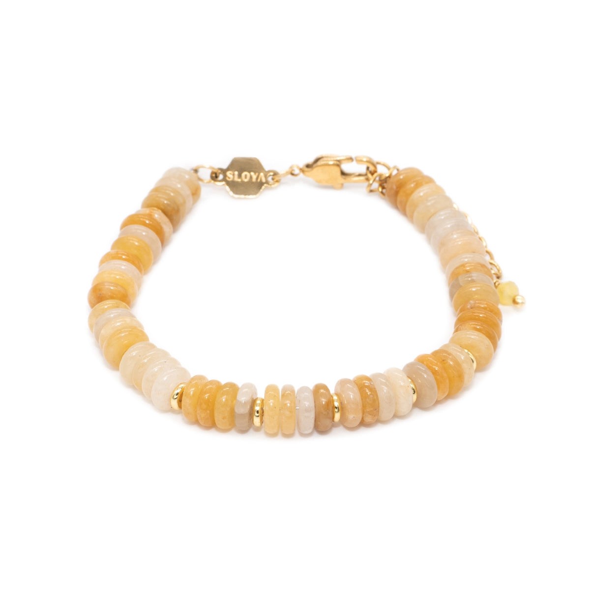 Bracelet Blima en pierres Jade jaune