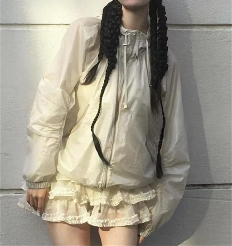 Moon City - Hoge taille effen ruffle skort
