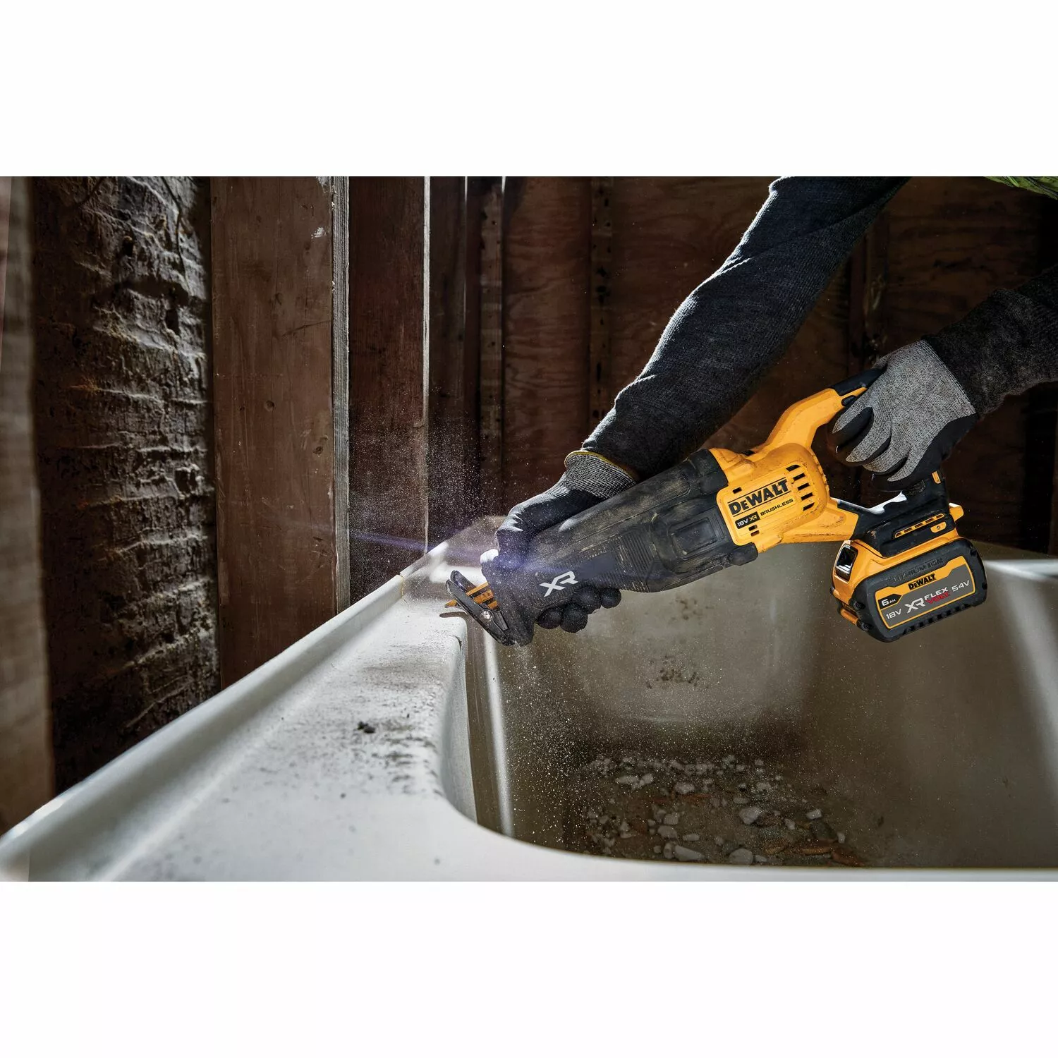 DeWALT DCS386NT-XJ 18V Li-ion FlexVolt Accu Reciprozaag body in TSTAK koffer