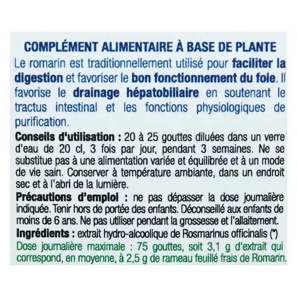 Extrato de Alecrim Orgânico Ladrome Fresh Plant Extracts 50ml