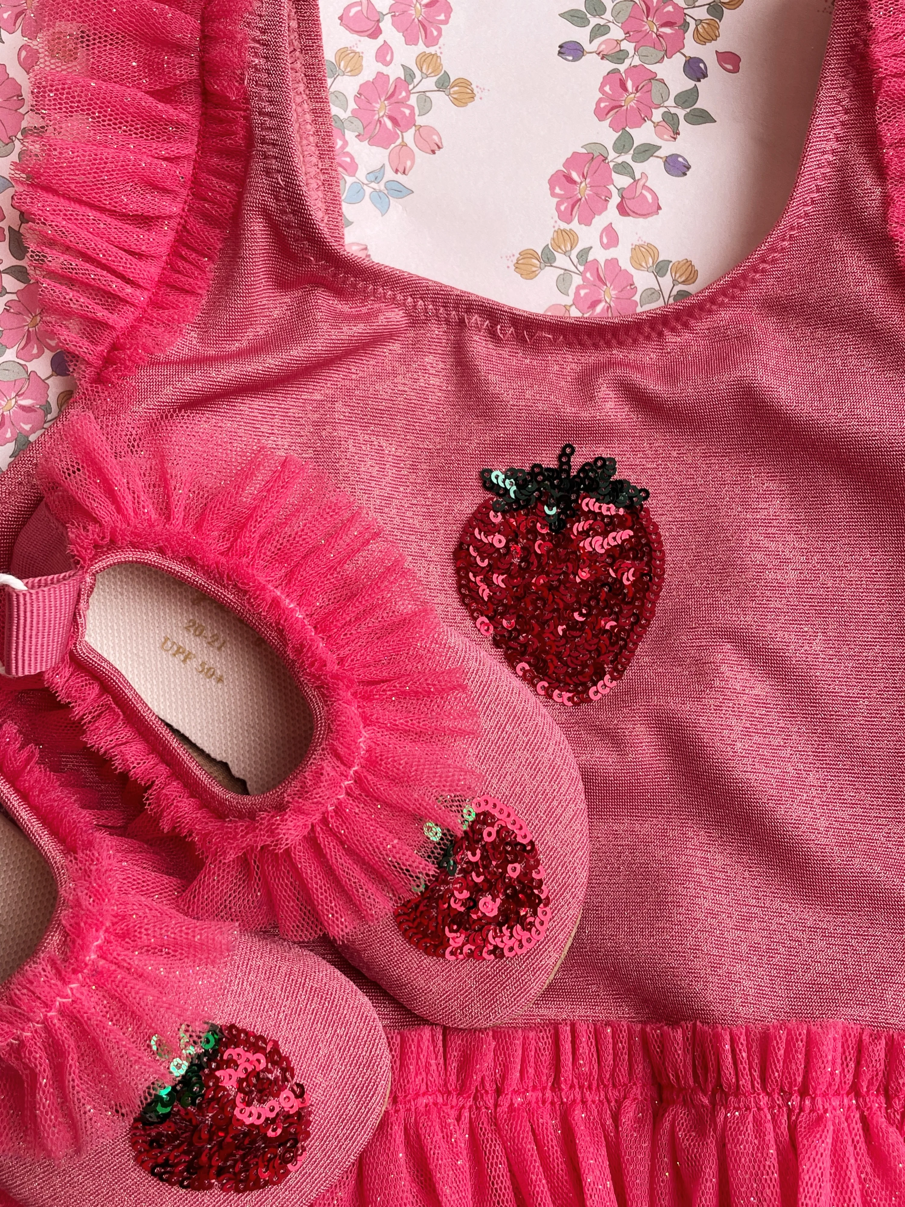 Amandine badedragt - rapture rose - 9M