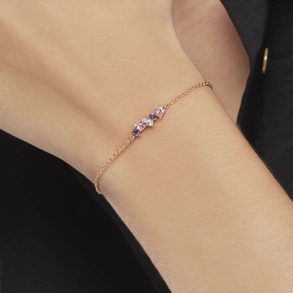 Bracelet Plaqué Or Eliina Oxyde De Zirconium