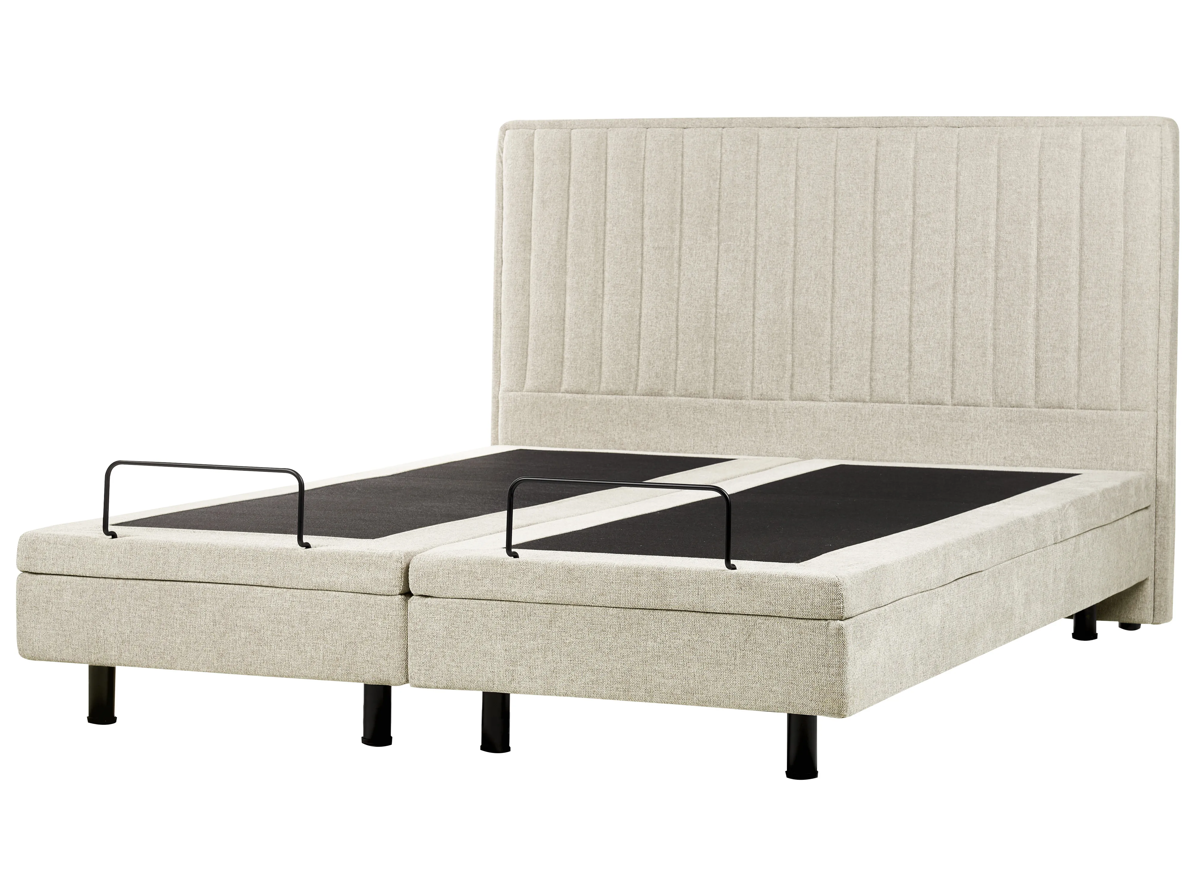 Verstelbaar bed Stof CASTELLAN 180 x 200 cm Beige