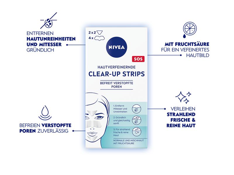 NIVEA Clear-up 8 Stück Belämpfung von Hautunreinheiten