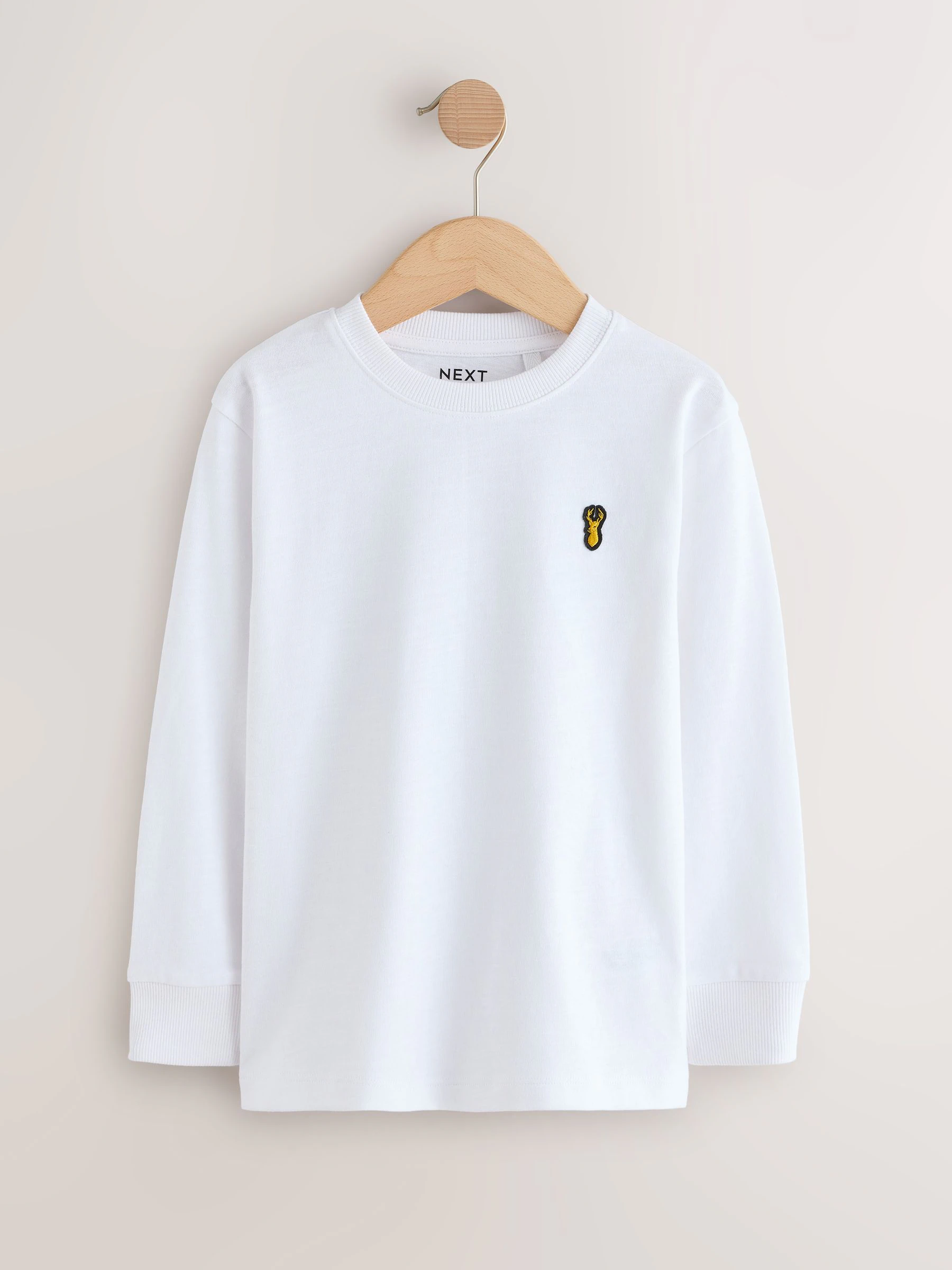 Zwart/wit/blauw - Verpakking van 8 zachte T-shirts met lange mouwen (3-16jr)