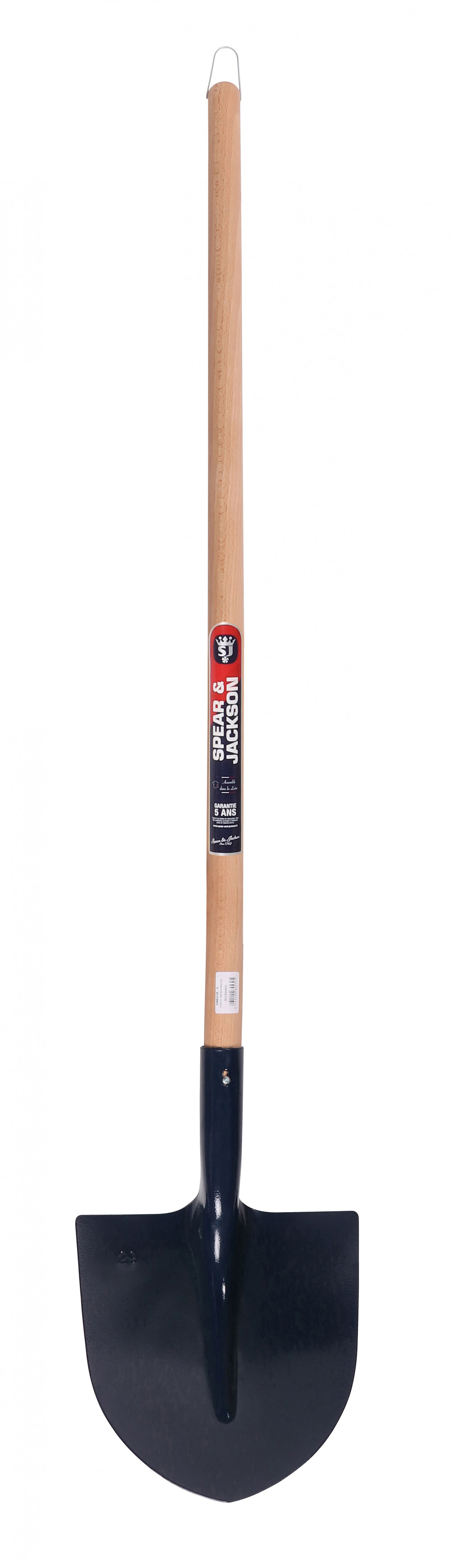 Pelle ronde de 29 cm manche bois 110 cm