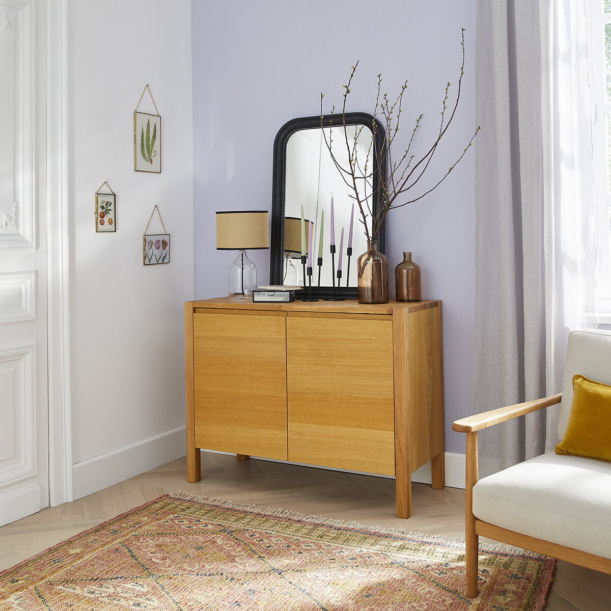 LA REDOUTE INTERIEURS<br>Aparador com 2 portas, em carvalho folheado, Adelita