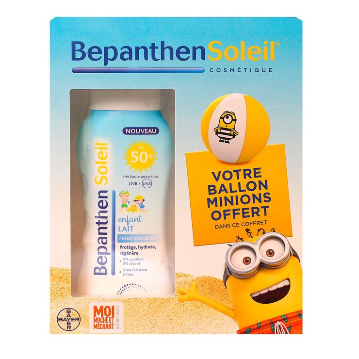 Lait enfant SPF50+ 200ml + ballon Minions offert
