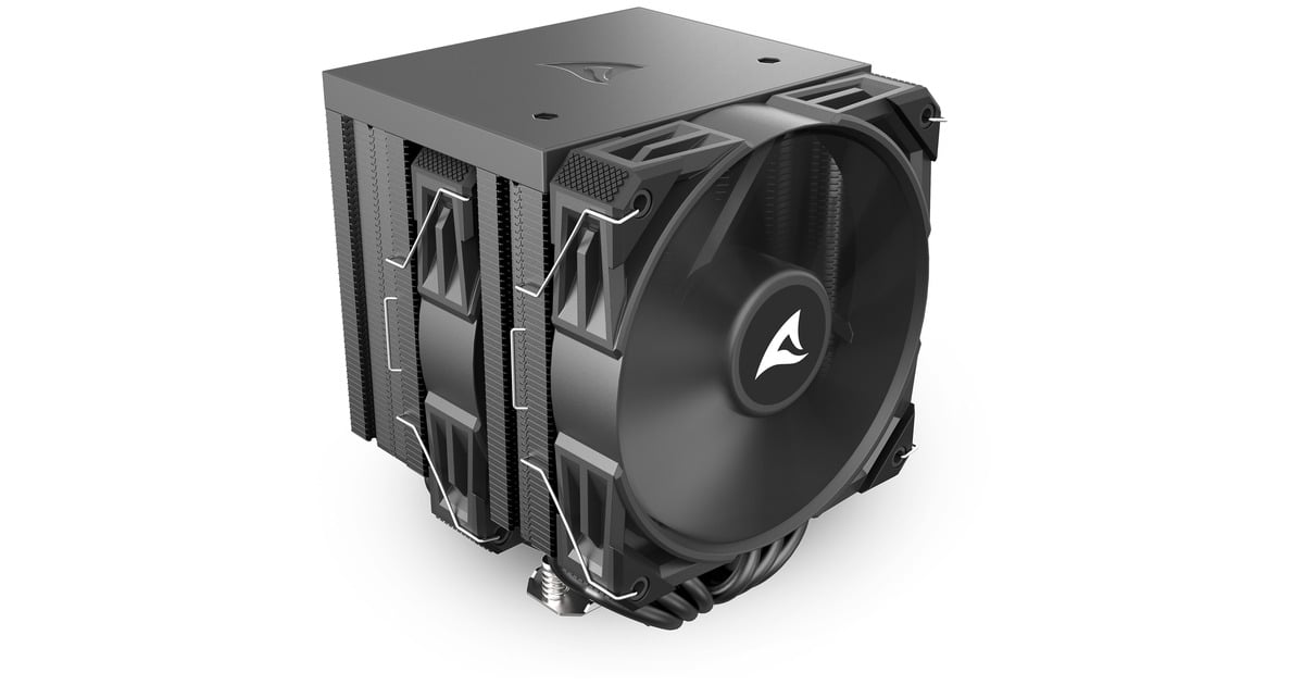 SharkoonA60 CPU-koeler  (Zwart, 4-pins PWM fan-connector)