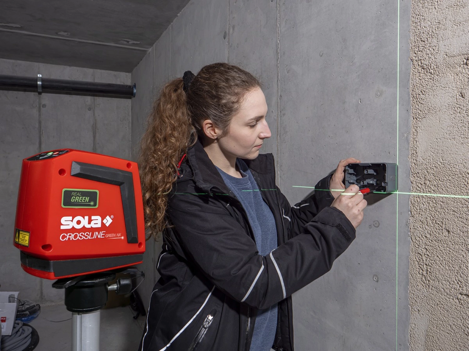 Sola CROSSLINE GREEN NX Kruislijnlaser In Koffer - Groen