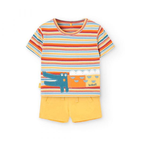 Boboli Conjunto De Manga Curta Knit 9 Meses Multicolor Listing