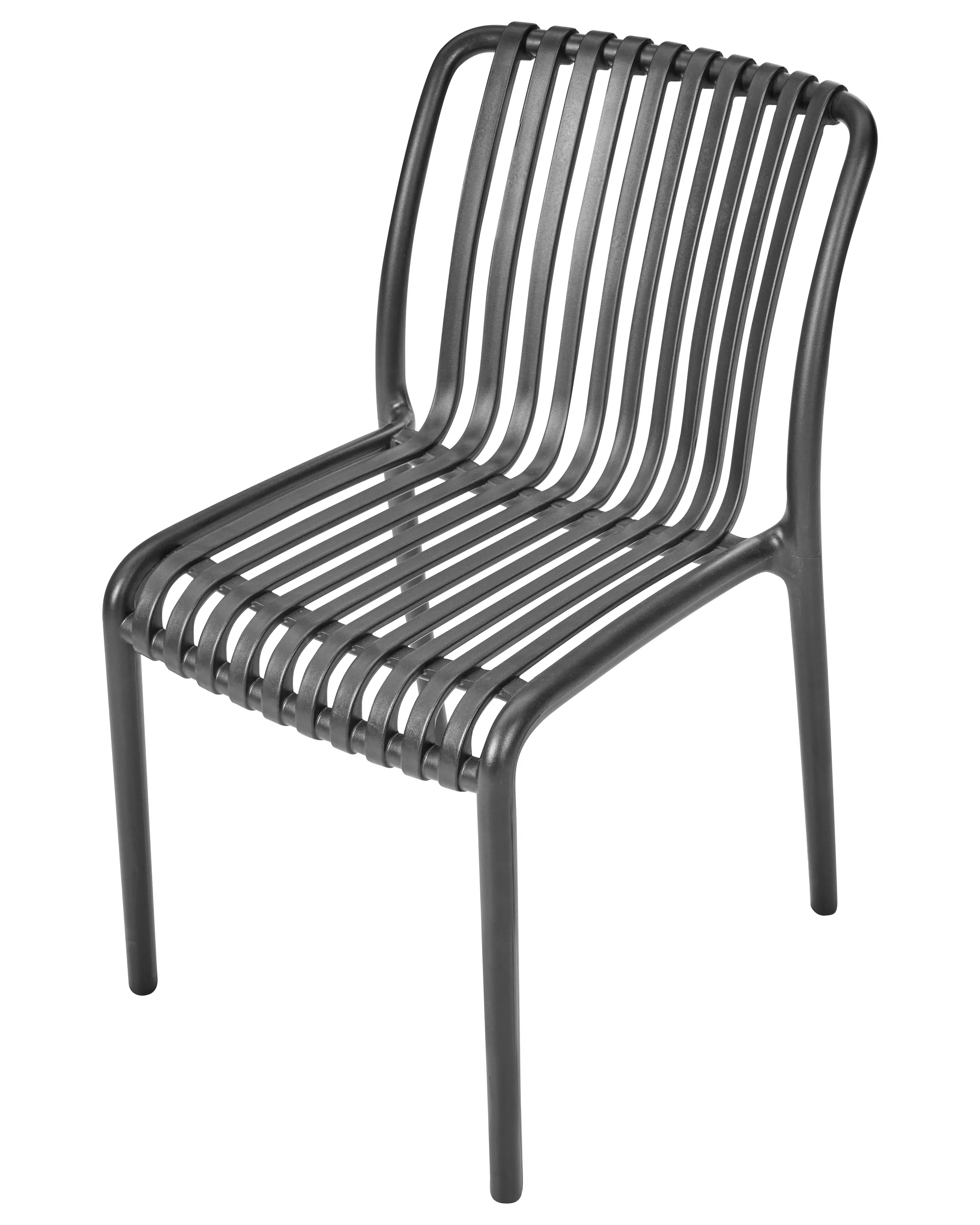 Set van 4 tuinstoelen ARICCIA Zwart