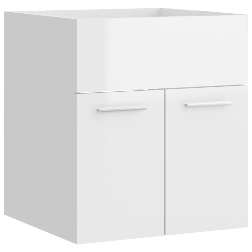 vidaXL - Wastafelkast - Wit - Bewerkt hout - 41 x 38.5 x 46 cm