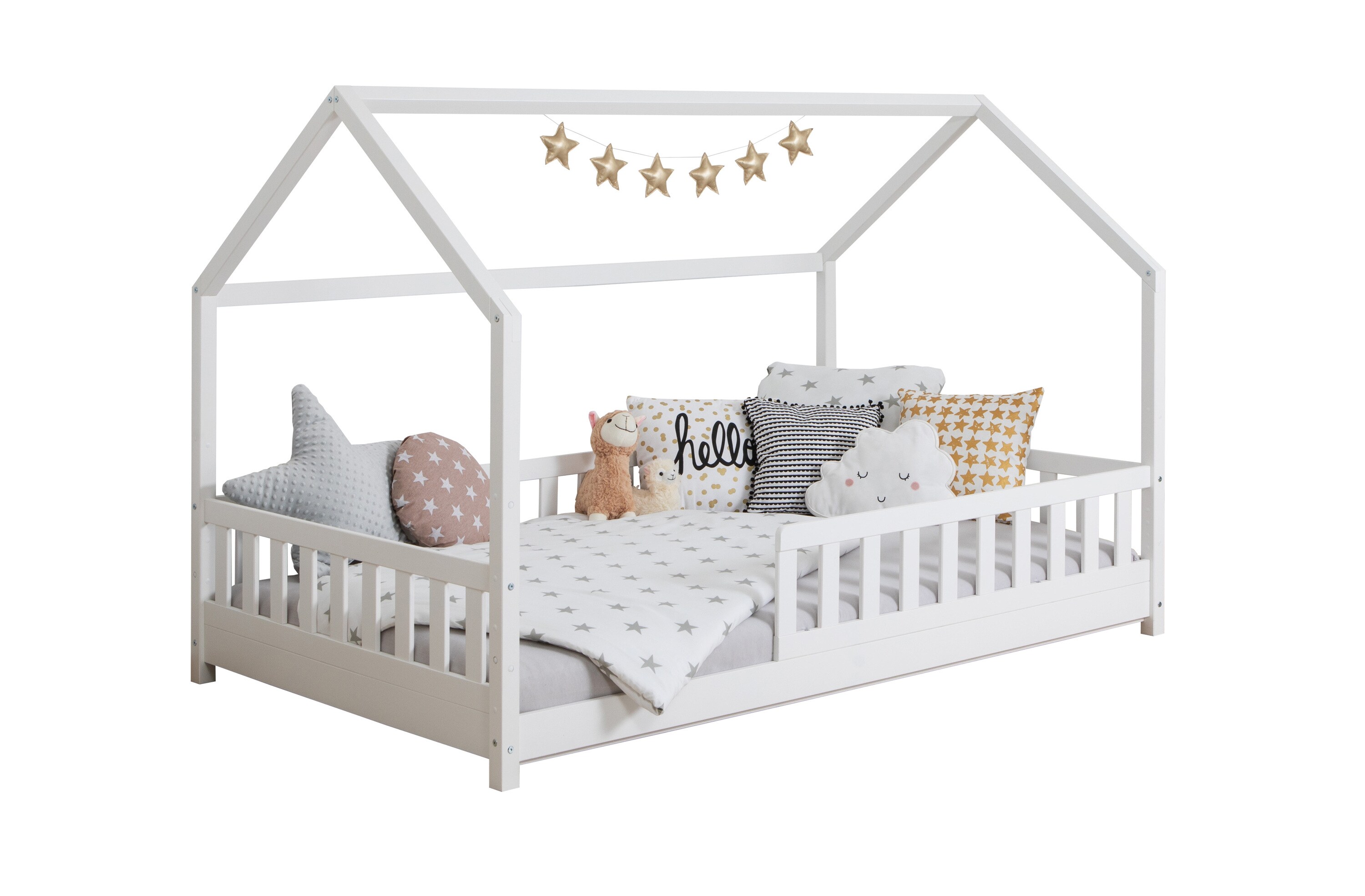 TiCAA Kinderbett Hausbett 